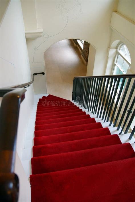 Red Stair Carpet Stock Photo Image Of Luxury Window 49737828