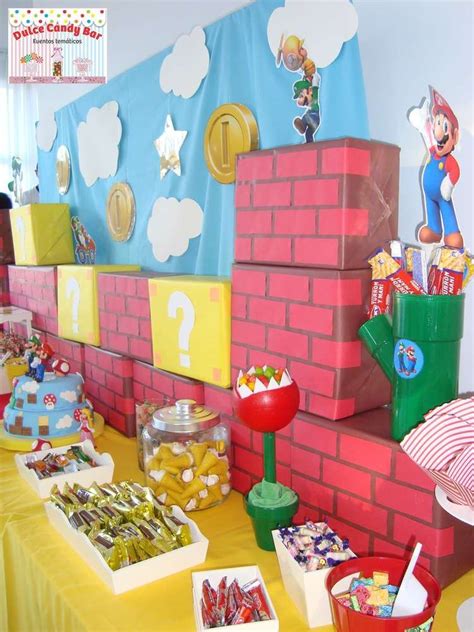 Super Mario Bros Birthday Party Ideas Photo 5 Of 16 Mario Birthday