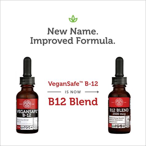 B12 Blend And B12 Tri Blend Certified Organic Vitamin B12 Supplements