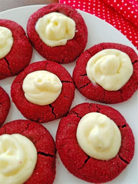 Andrew Mawby Red Velvet Thumbprint Cookies With Cream Cheese Filling