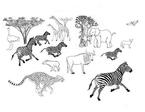 Animals coloring pages africa new animal coloring printables. Savanna Coloring Pages - Coloring Home