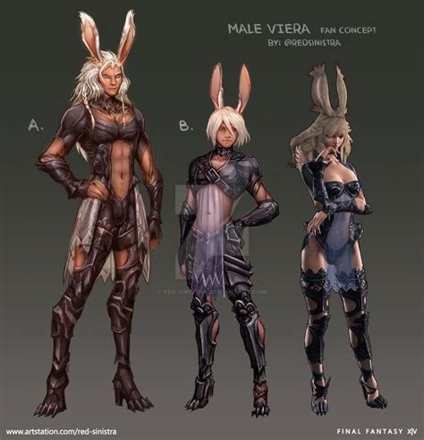 Ffxiv Male Viera Exploration By Red Sinistra On Deviantart Character Art Final Fantasy Art