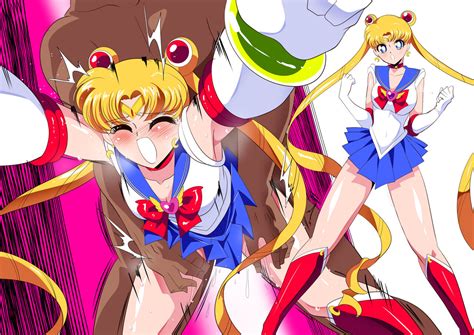 Rule 34 1girls Before And After Bishoujo Senshi Sailor Moon Blonde Hair Blue Eyes Blue Skirt
