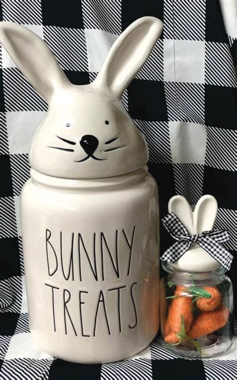 Rae Dunn Bunny Treats Easter Canister