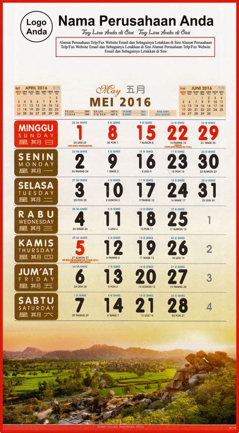 Kalender Jawa 1994 Mei Berkas Belajar