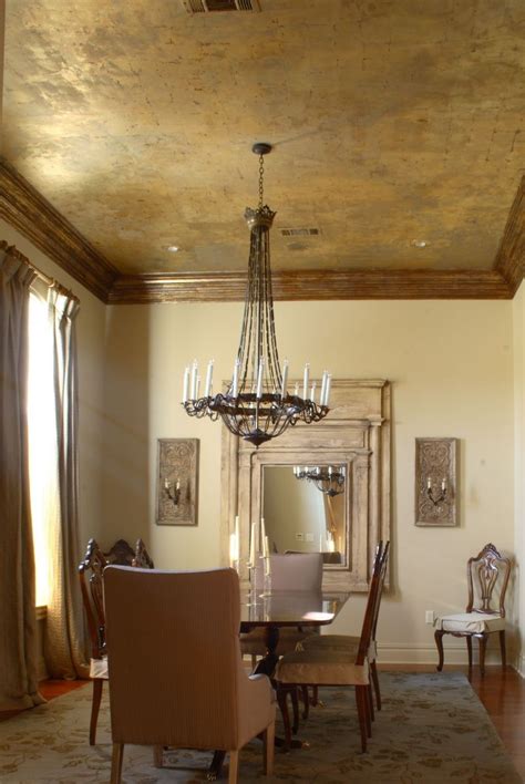 This Ceiling Treatment Would Be So Easy To Do Ceiling Design Dining
