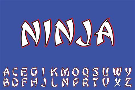 Ninja Alphabet Lettering Lettering Alphabet Lettering Design