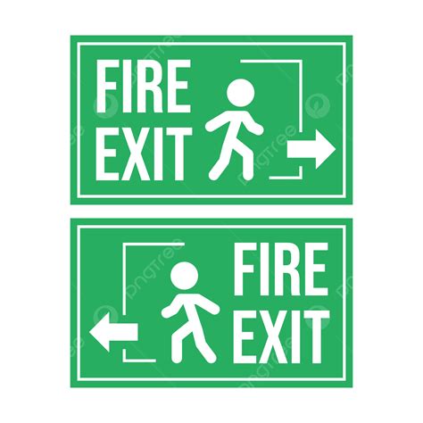 Emergency Exit Sign Png