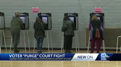 Judge Holds Elections Officials In Contempt For Not Purging Wisconsin