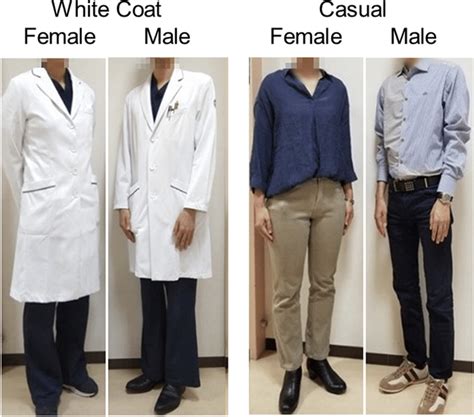 Photographs Of Model Male And Female Physicians In White Coats And