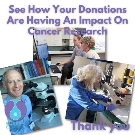 How Your Donations Are Having An Impact On Cancer Research Sussex