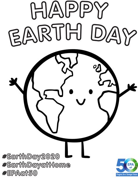 Happy Earth Day Coloring Coloring Pages