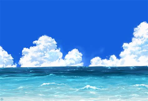 Amazing Anime Ocean Wallpaper 1920x1080 Download