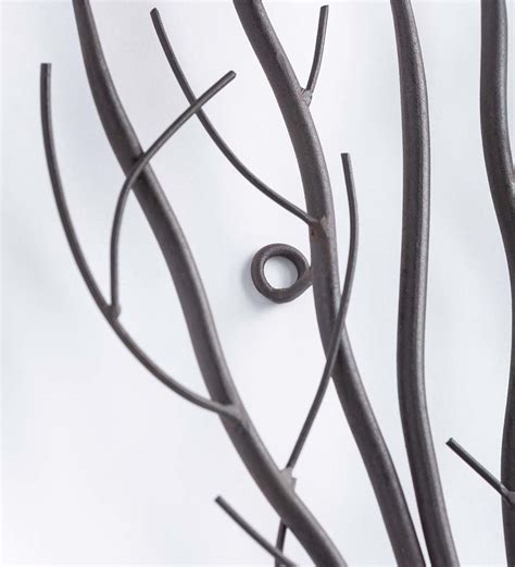 Metal And Natural Vine Seven Winter Trees Wall Art Top Rated For The