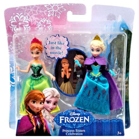 Disney Frozen Princess Sisters Celebration Mini Figure 2 Pack [anna And Elsa]