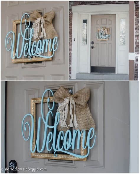 10 Diy Welcome Signs For Your Front Door Or Porch