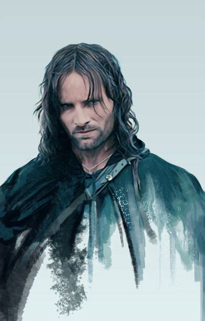 Strider Art Print By Alba Palacio Society6 The Hobbit Aragorn