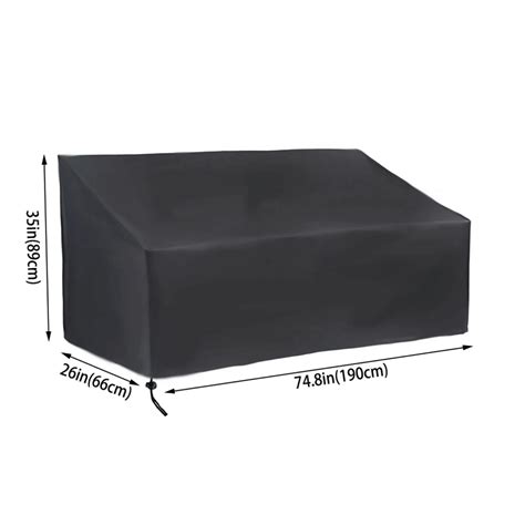 High Quality Oxford Cloth Outdoor Bench Cover Courtyard 4 Seat