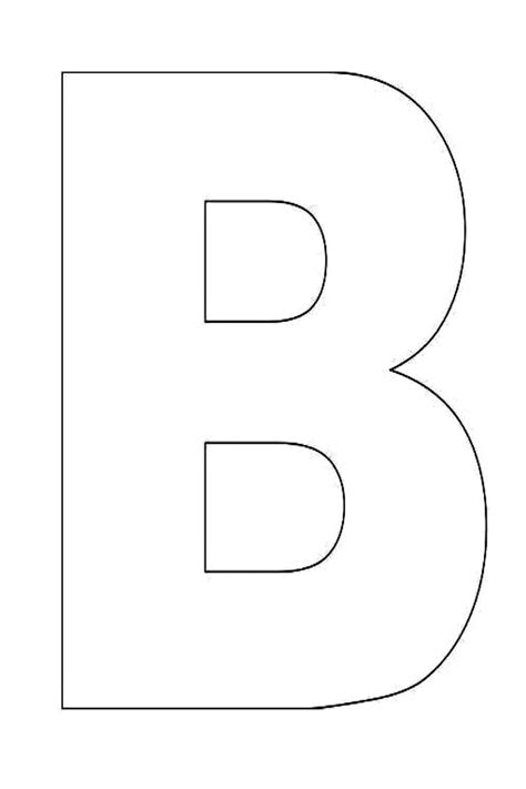 Alphabet Letter B Template For Kids Alphabet Letter Templates