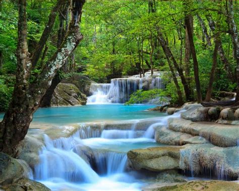 Beibehang Natural Landscape Waterfall Photo Wallpaper 3d
