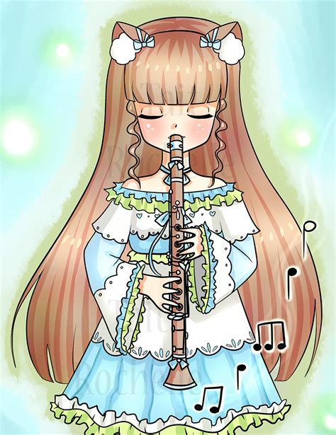 Charlotte Playing Clarinet By Taitrochelle On Deviantart