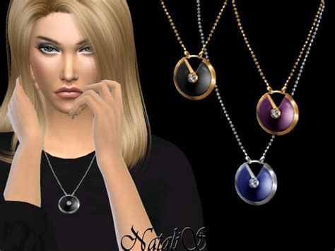 The Sims Resource Gemstone Locket Necklace By Natalis • Sims 4 Downloads