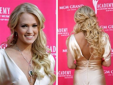 Carrie Underwood Half Up Half Down Hairstyles 2012 For Jenny Roland Burr Wedding Hairstyles And