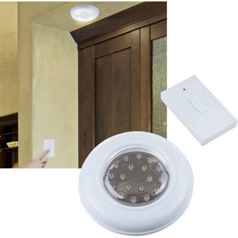 Cordless Ceilingwall Light With Remote Control Light Switch Walmart