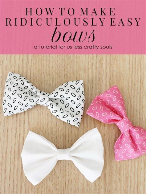 On the contrary, the threads are tangling from the fabric and you can do everything with them you would do to style hair. 15 Easy Sewing Projects For Beginners | Diy hair bows, Diy bow, Sewing projects for beginners