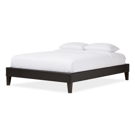 Modern upholstered bed frame queen. Baxton Studio Lancashire Modern and Contemporary Black ...