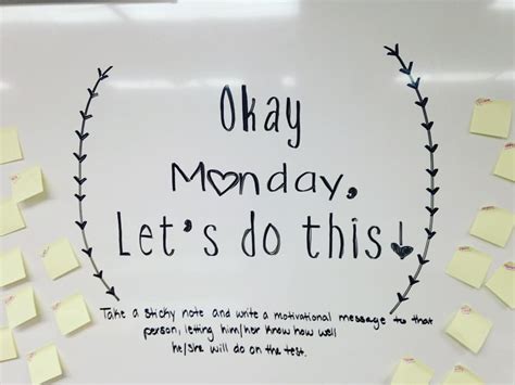 Finny white board sayings : Motivational Monday! My attempt at making a #miss5thswhiteboard to kick off our testing with a m ...