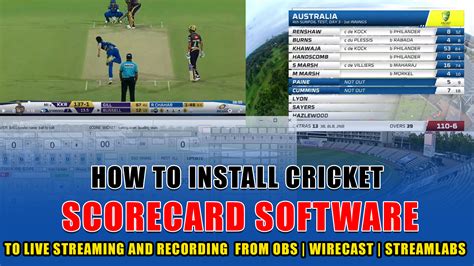 How Work Scoreboard Software With Obs Studio Cricket Live Streaming