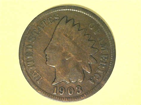 1903 Indian Head Cent Good Vg For Sale Buy Now Online Item 679674