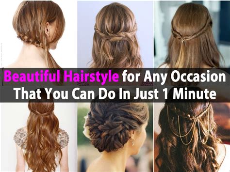How about some hair styles for real life? Beautiful Hairstyle for Any Occasion that You Can Do In ...
