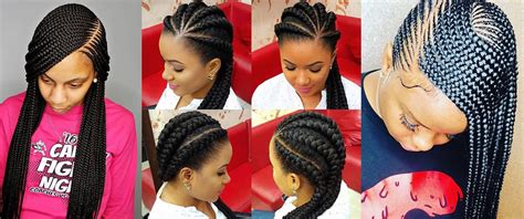You can also consider it as a protective hairstyle since it can protect your own natural hair underneath the braids. Ghana Hair Braids : Beautiful Ghanaian Lines Hairstyles In ...