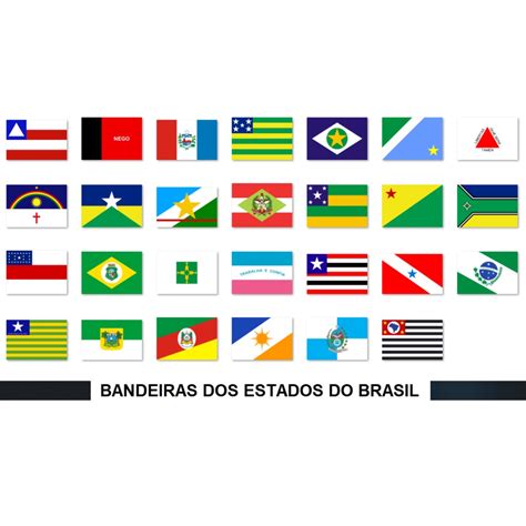 Kit 27 Bandeiras Dos Estados Do Brasil Distrito Federal Shopee Brasil
