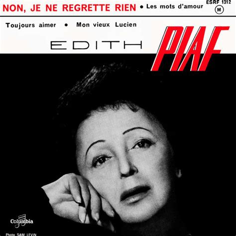 Edith Piaf Non Je Ne Regrette Rien 1961 Red Labels Vinyl Discogs