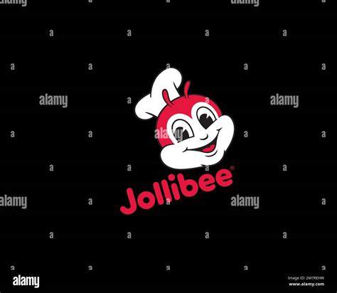 Jollibee Rotated Logo Black Background Stock Photo Alamy
