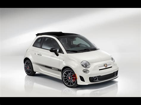 White Fiat 500 Abarth Beauty Walpaper