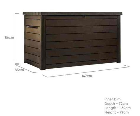 Keter Xxl 870l Deck Storage Box Garden Leisure Shop Uks Leading