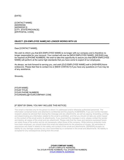 Announcement Sample Letter To Employees About Change Sample