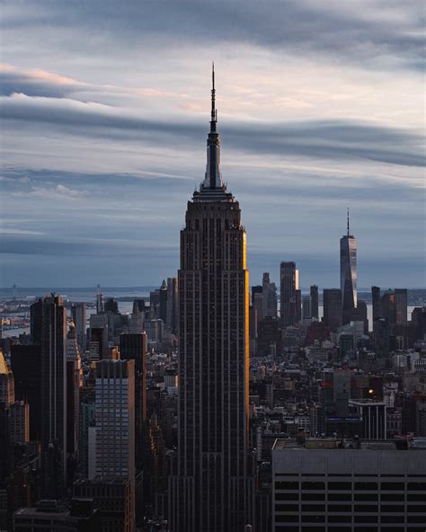 Wallpaper New York City Empire State Building One World Trade