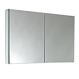It will come with temporary tape on it. Large Bathroom Medicine Cabinet w Mirrors: Amazon.co.uk ...