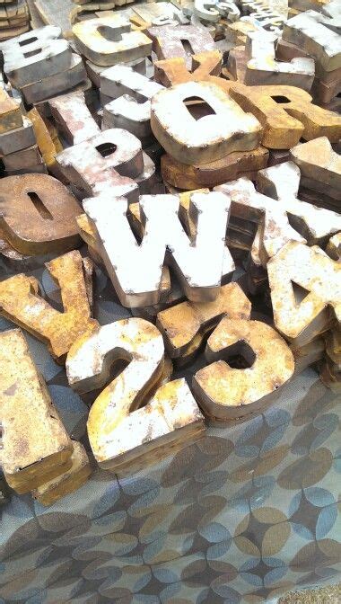 3d Sheet Metal Letters And Numbers One Of The Coolest Flea Market