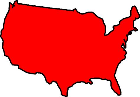 Us Map Usa Maps States Clip Art Image 28423