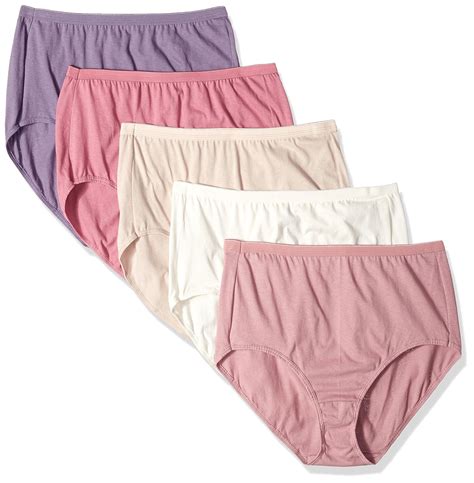 buy just my size women s plus 5 pack cotton high brief at
