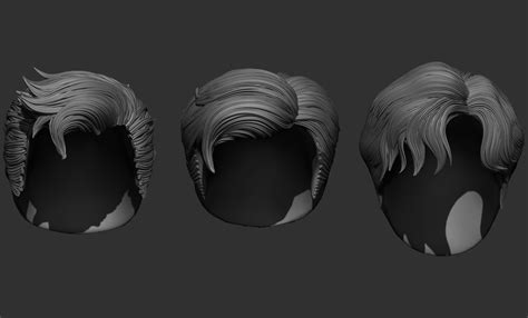 3d File 18 Male Hair Models ♂️・3d Printer Design To Download・cults