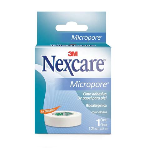 Cinta Adhesiva Nexcare Micropore De Papel Color Blanco Cm X M