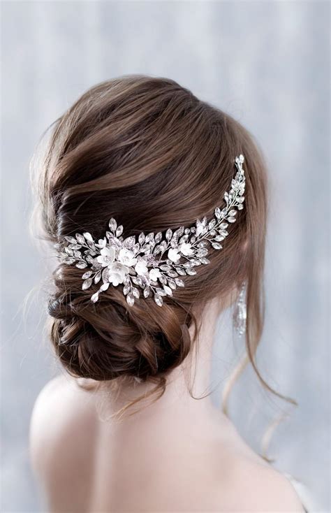 Bridal Hair Comb Wedding Hair Clip Crystal Hair Cclip Bridal Headpiece