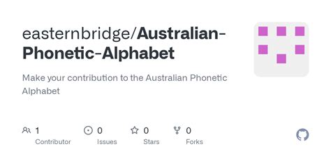 Github Easternbridge Australian Phonetic Alphabet Make Your